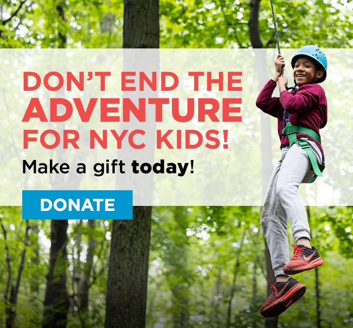 Don't End The Adventure For NYC kids! Make a gift today. Donate