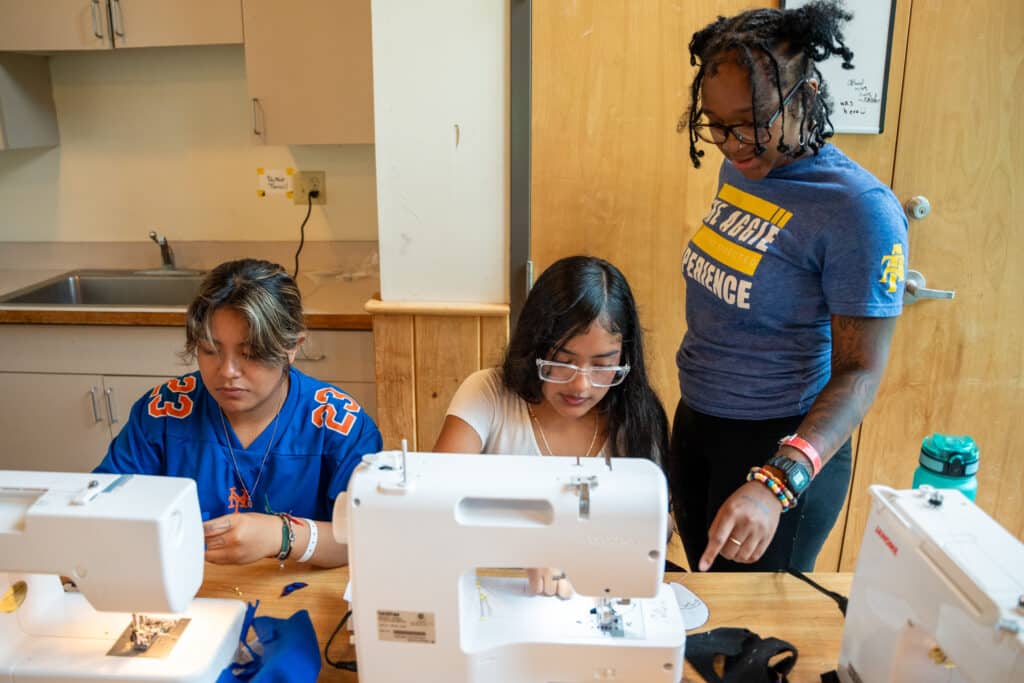 Fashion class is a favorite activity amongst campers at Camp Mariah. 